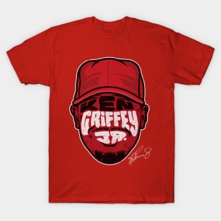 Ken Griffey Jr. Cincinnati Player Silhouette T-Shirt